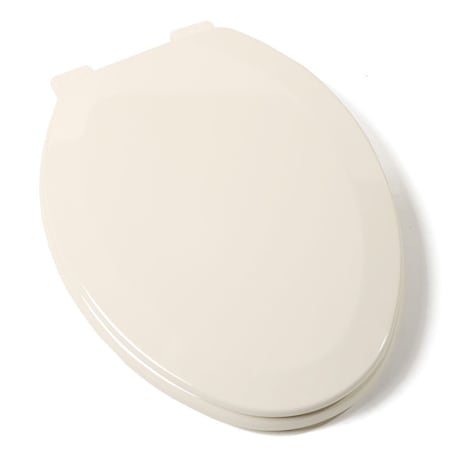 Jones Stephens Premium Molded Wood Seat, Bone, Elongated Closed Front with Cover and Adjustable QuicKlean Hinge C024WD01